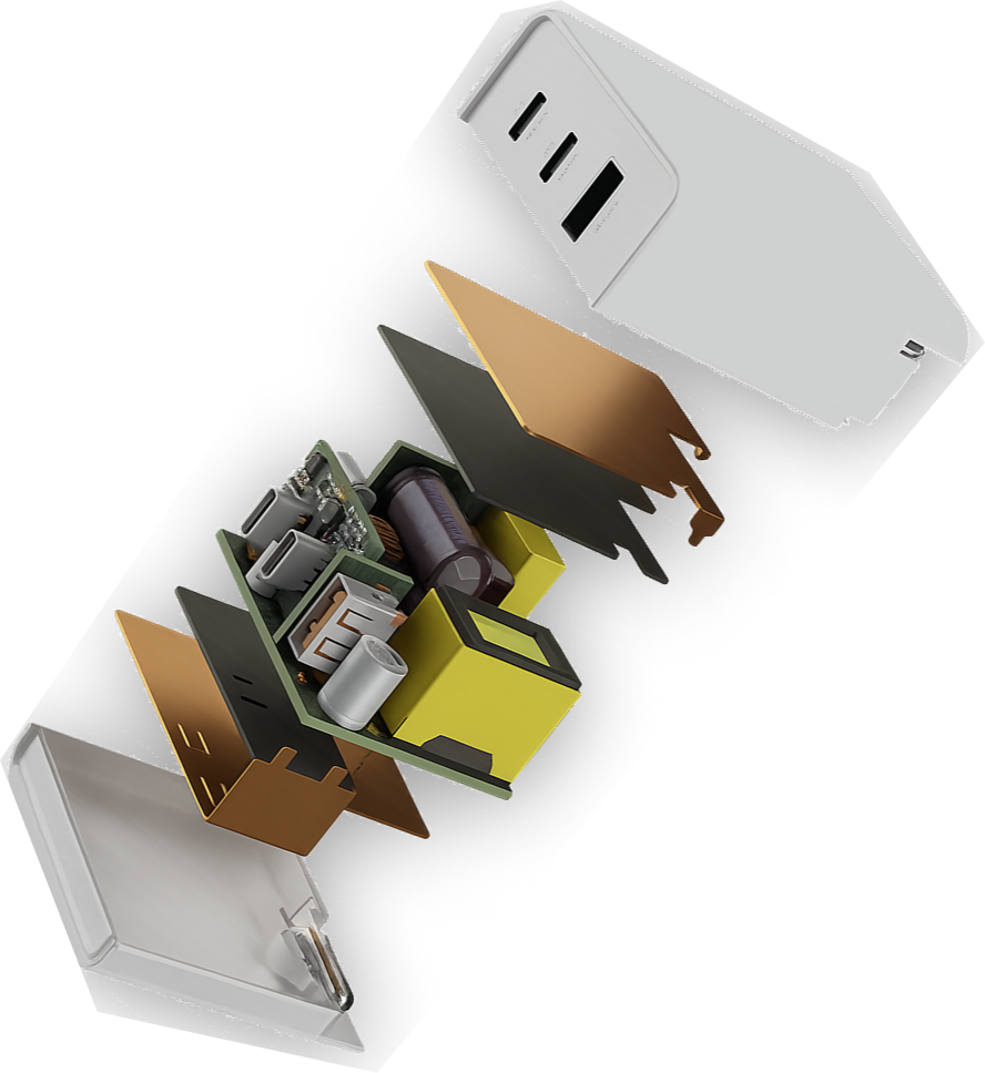 Dismantled charger