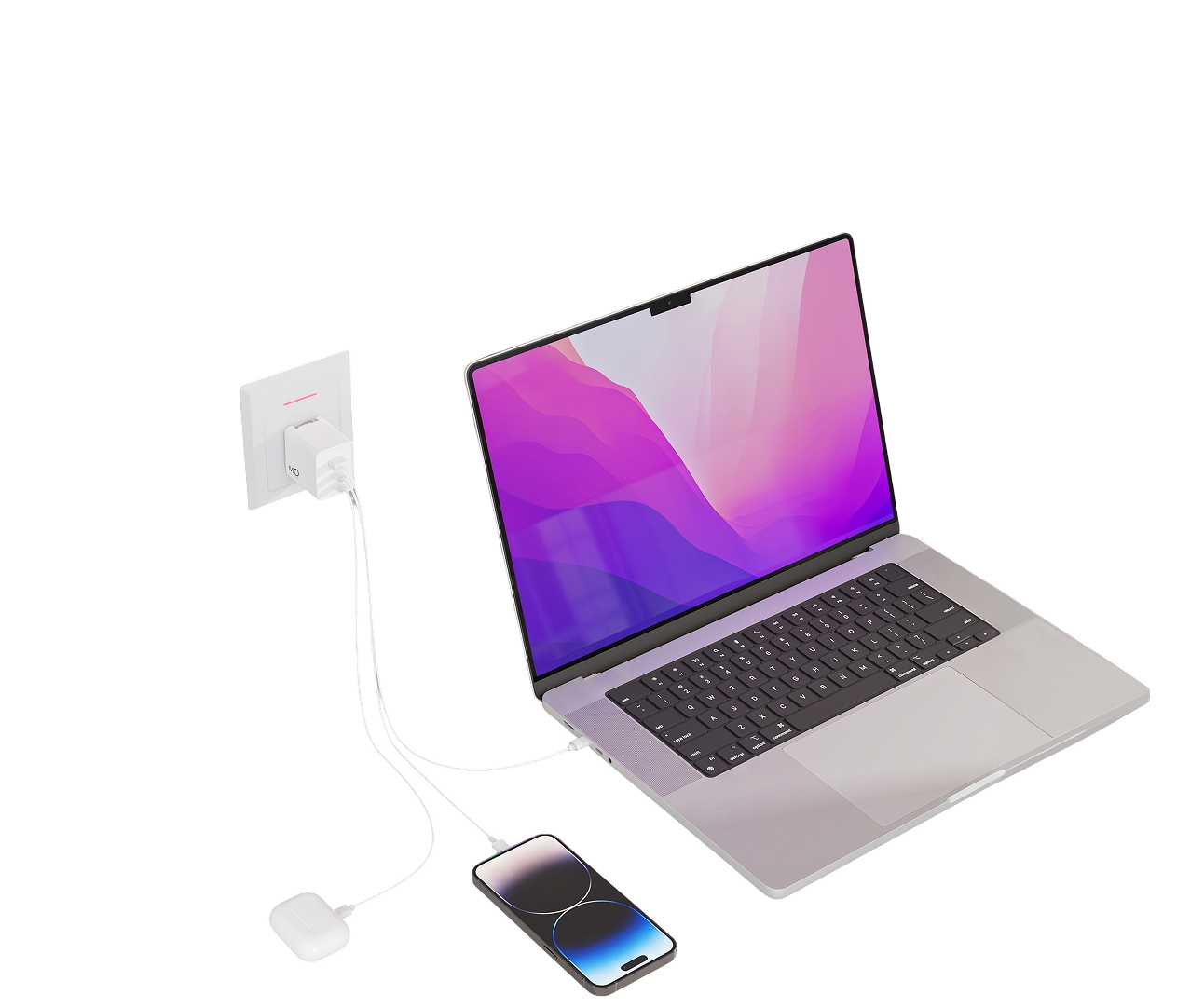 Laptop and Phone